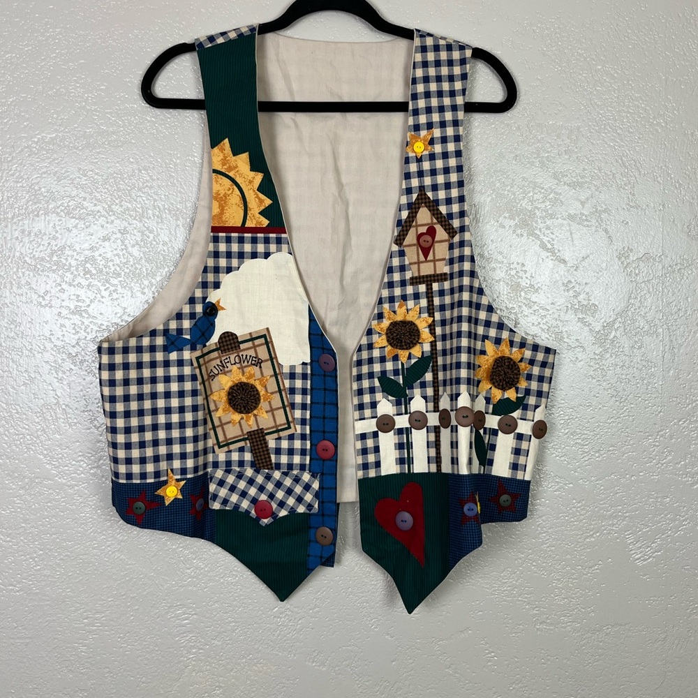 Vintage Halloween fall Handmade Vest. Details‎ In Description